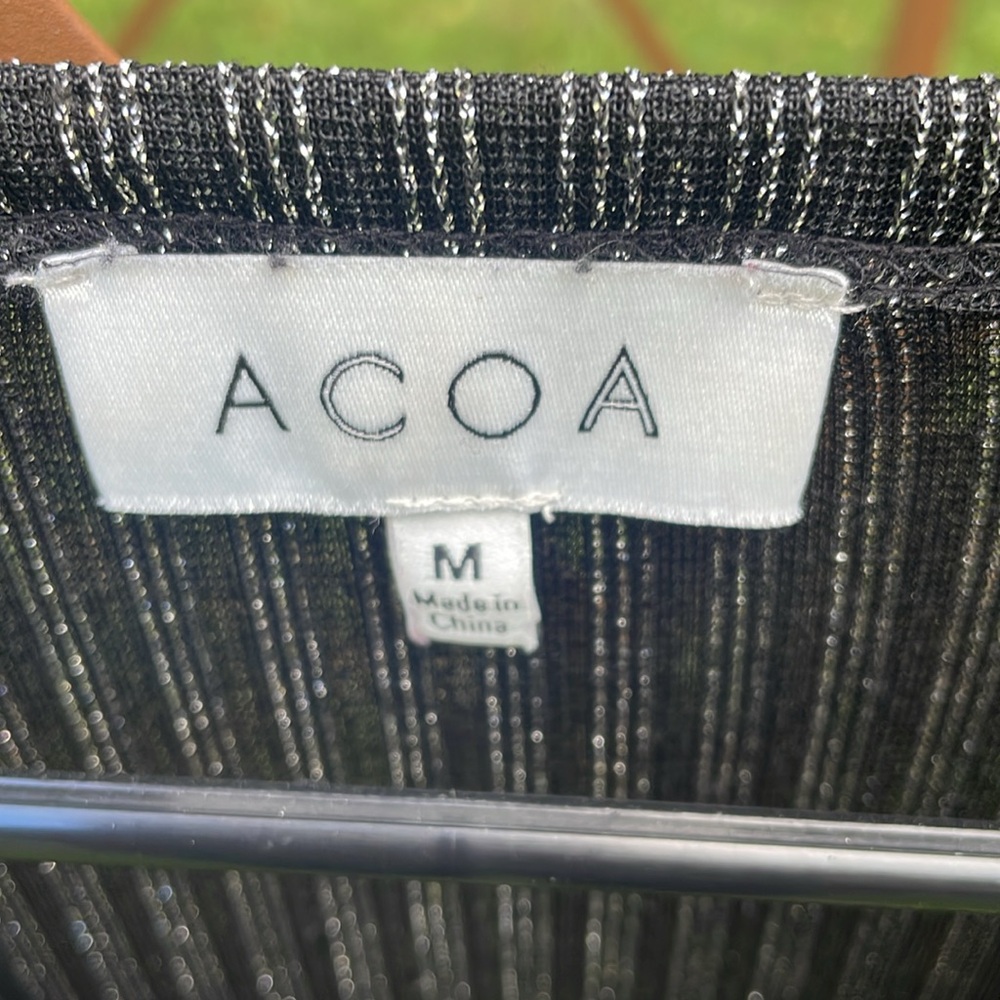 ACOA Striped Color Block Sweater - Picture 2 of 4